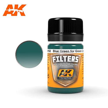 AK Interactive AK4162 Weathering Light Filter for Green Vehicles Enamel 35mL